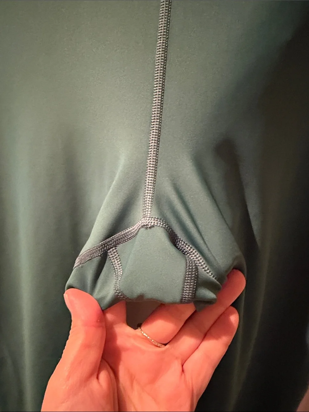 Athleta Teal High-Rise Performance Leggings with Side Pockets - Picture 4 of 5
